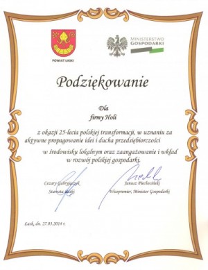 Podziękowanie